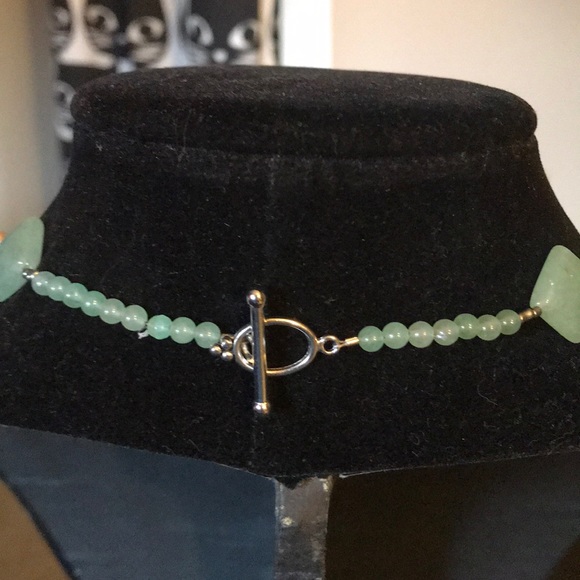Handcrafted Green Aventurine Cat Necklace - Picture 5 of 5